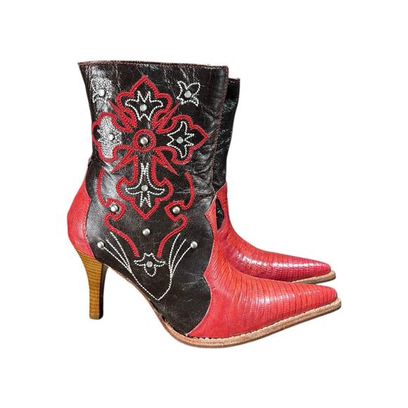 Camila Ted And Black Leather Boots 6.5 - Picture 3 of 8